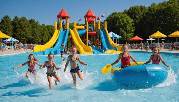 Amusez-vous au parc aquatique du camping les grenettes à l'Île de ré