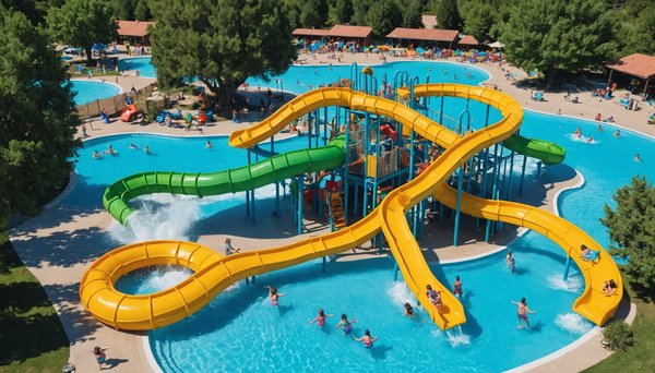 Camping Ardèche Parc Aquatique : Les toboggans et piscines pour des vacances aquatiques en famille