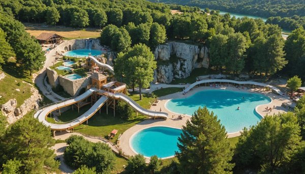 Les 3 installations les plus incroyables des parcs aquatiques des campings en Ardèche