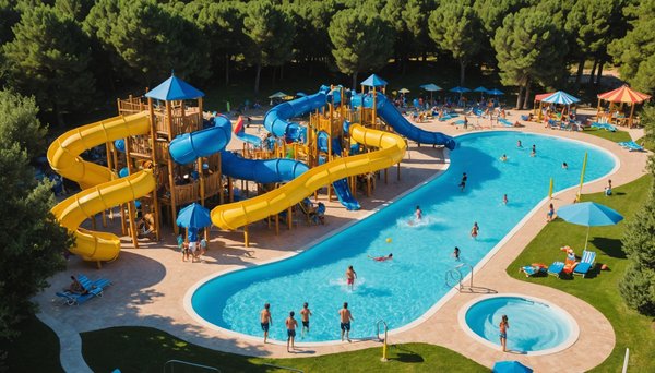 Top 5 des parcs aquatiques dans les campings du sud de la France avec des toboggans géants