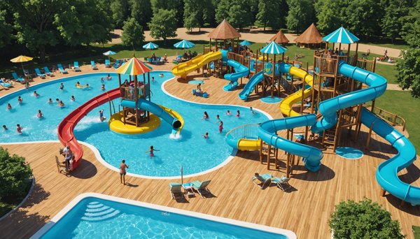 Profitez d'un séjour rafraîchissant dans un camping aquatique en Dordogne avec piscine