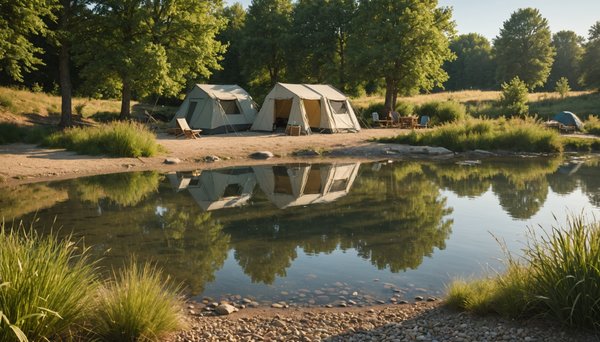 Des vacances de rêve les pieds dans l'eau dans un camping en bord de Dordogne