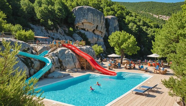 Quels sont les avis des clients sur les campings avec parc aquatique en Ardèche?